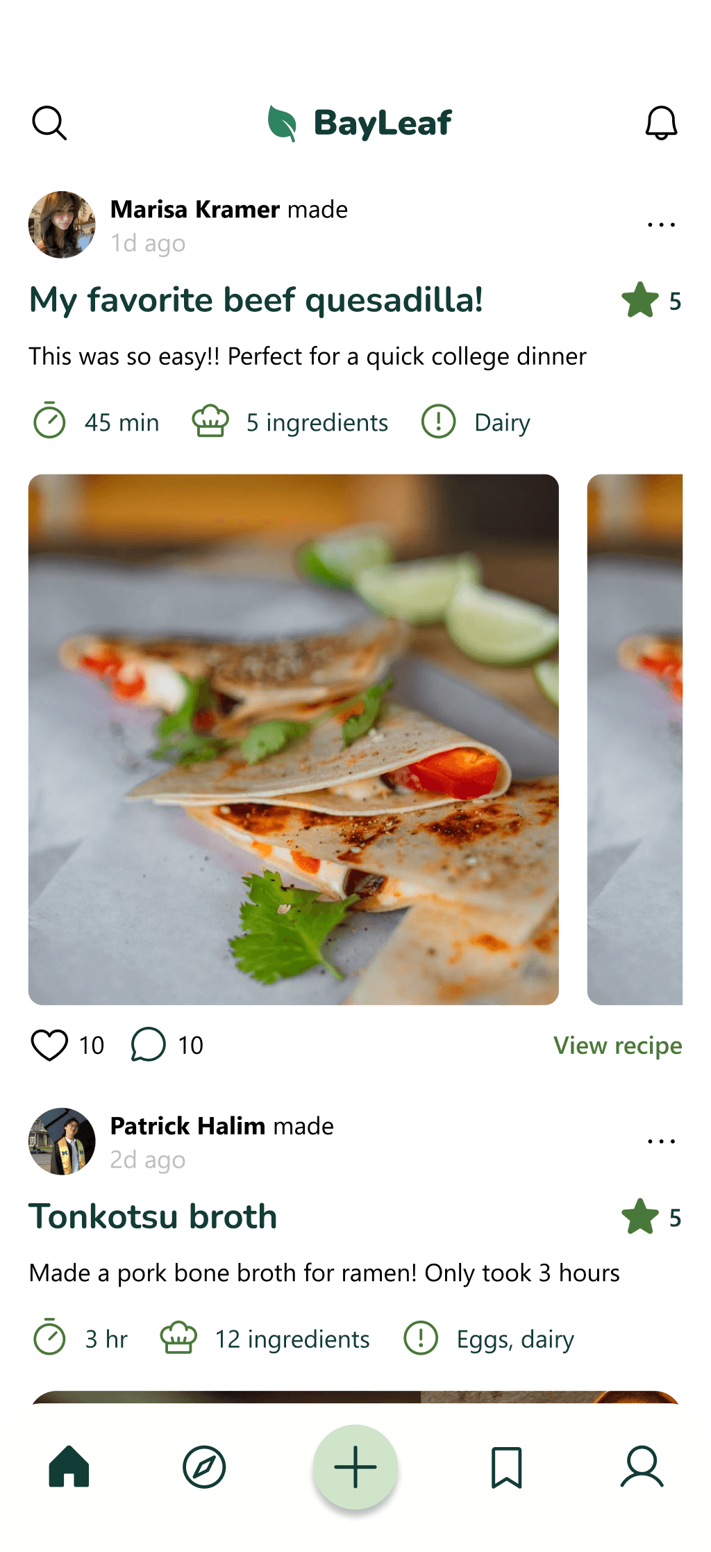BayLeaf app preview